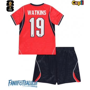 Anglia Ollie Watkins #19 Echipament de Fotbal Replică Mondial 2026 Copii Deplasare (+ Șorturi)